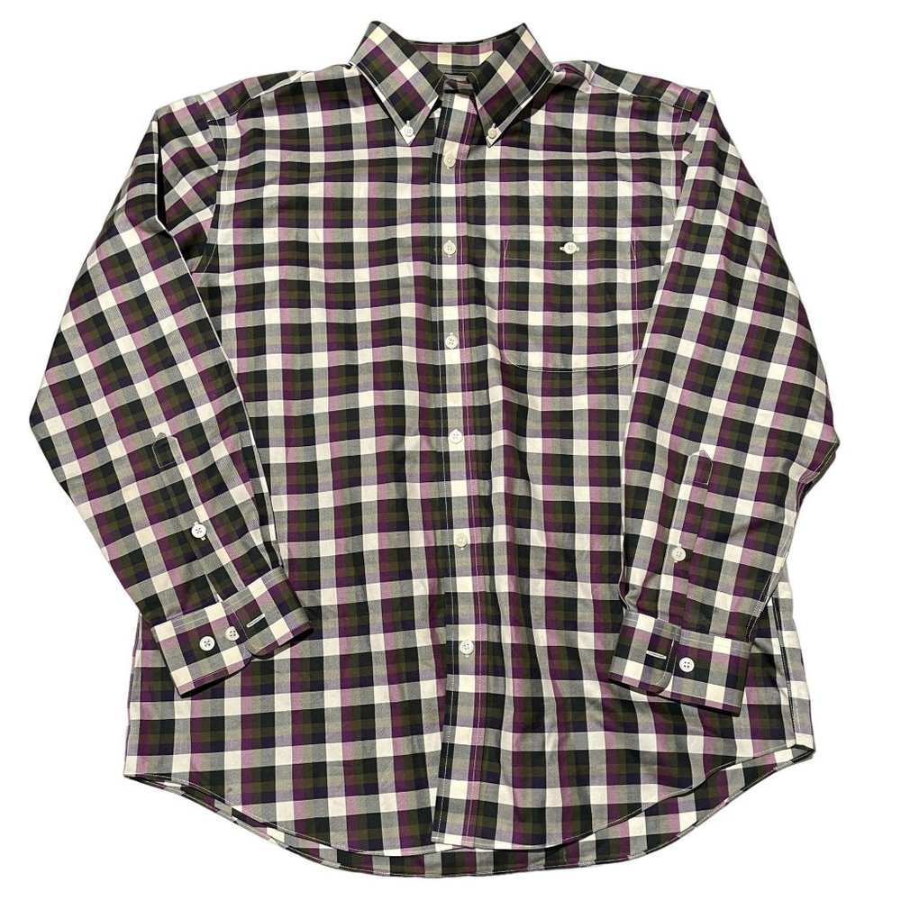 ORVIS MENS BUTTON UP LONG SLEEVE SHIRT SIZE LARGE | U1‎